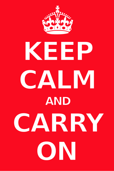Keep calm poster clipart