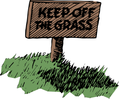 Keep Off The Grass - Colour Remix clipart