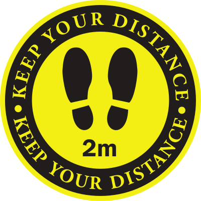 Keep your distance 2 metres clipart