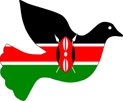 Kenya peace dove clipart