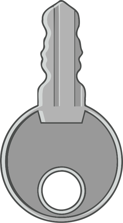 Key 6 clipart