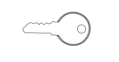 Key Line Art clipart