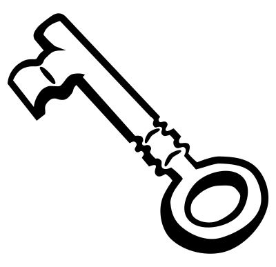 Key - lineart clipart