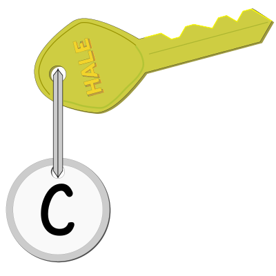 Key of C clipart