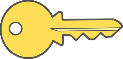 Key Yellow clipart