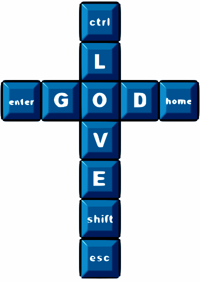 Keyboard Cross clipart