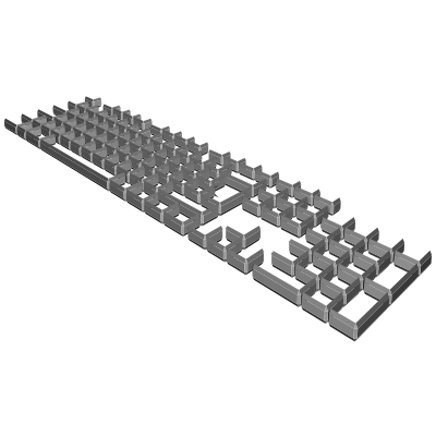 Keyboard perspective clipart