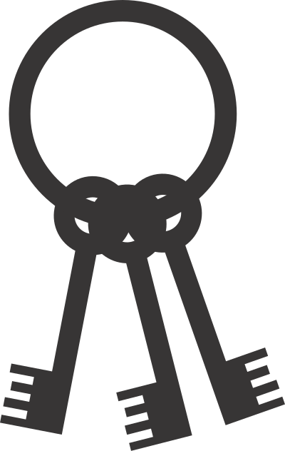 Keys on ring clipart
