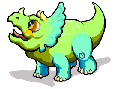 Khủng Long Ba Sừng Bé 2 - Triceratops Baby 2 clipart