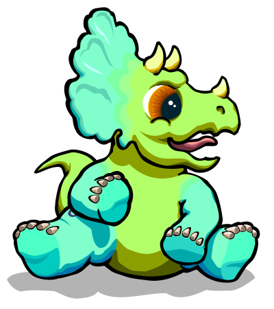 Khủng Long Ba Sừng Bé 3 - Triceratops Baby 3 clipart