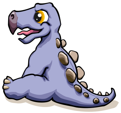 Khủng Long Máy Nhà Bé 2 - Stegosaurus Baby 2 clipart