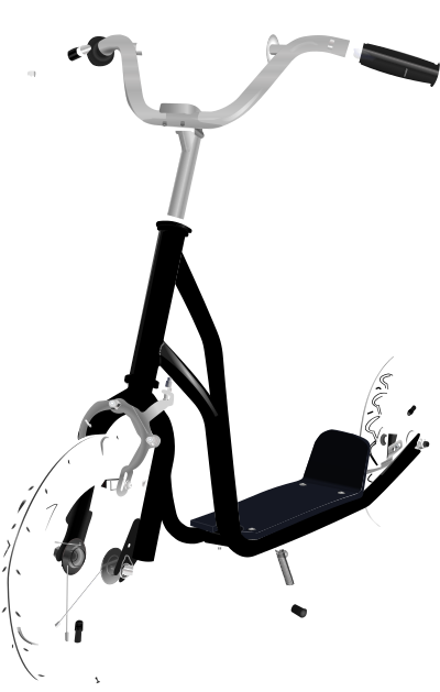 Kick Scooter clipart