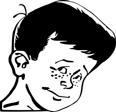 Kid head clipart