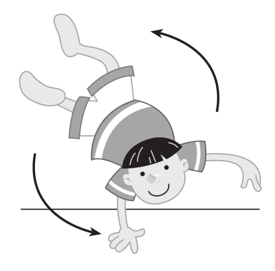 Kid Self balancing clipart
