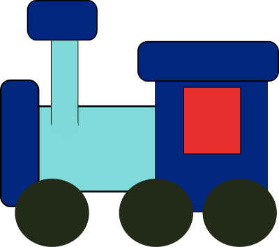 Kiddy train clipart