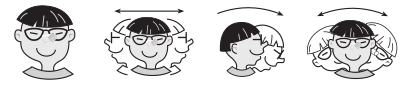 Kids doing dizzy experiments clipart