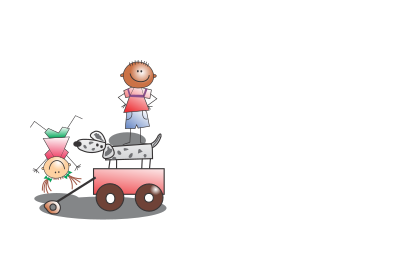 Kids playing clipart