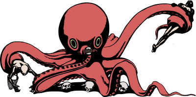 Killer Octopus - Colour Remix clipart