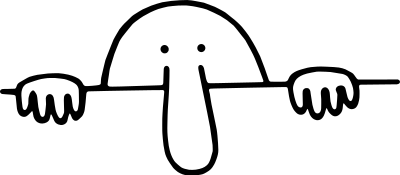 Kilroy was almost here - but he never quite dared to jump over that wall... clipart