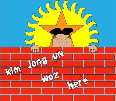 Kim Jong Un woz here clipart