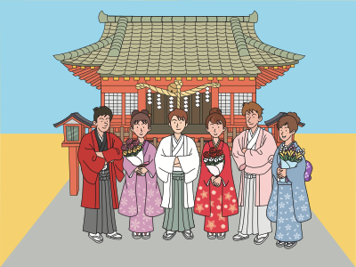 Kimono Couples clipart