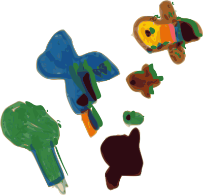 Kindergarten Art Bees clipart