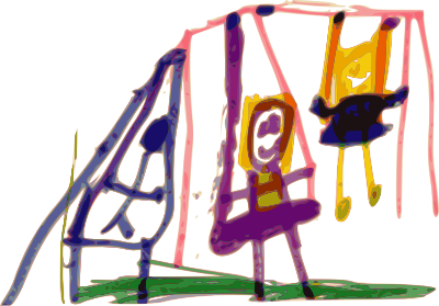 Kindergarten Art Swing clipart