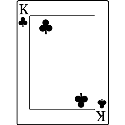 King of Clubs clipart