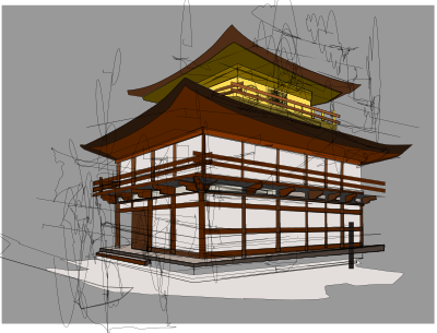 Kinkakuji clipart