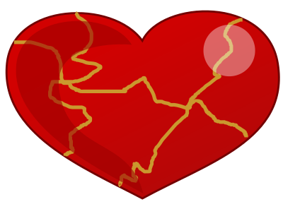 Kintsugi Heart clipart