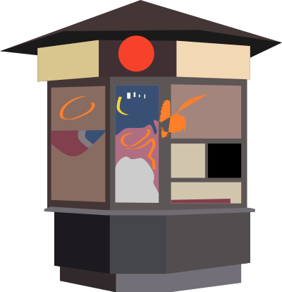 Kiosk 1 clipart