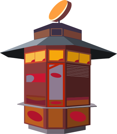 Kiosk 2 clipart