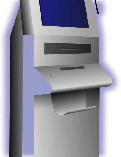 Kiosk-terminal clipart