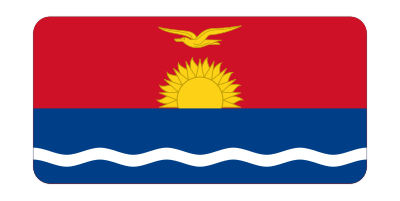 Kiribati flag (bevelled) clipart