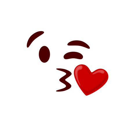 Kiss emoji (volume) clipart
