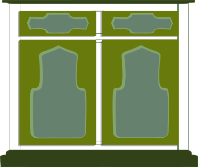 Kitchen base cupboard clipart