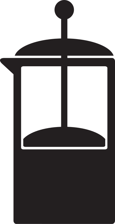 Kitchen Icon - Coffee French Press clipart