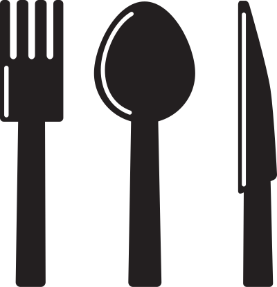 Kitchen Icon - Knife Spoon Fork clipart