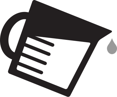 Kitchen Icon - Measuring Cup Pouring clipart