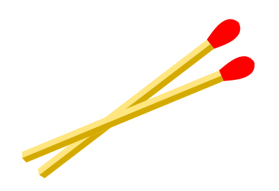 Kitchen Matches (strike on box) clipart