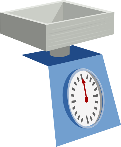 Kitchen scales clipart