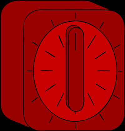 Kitchen timer red clipart