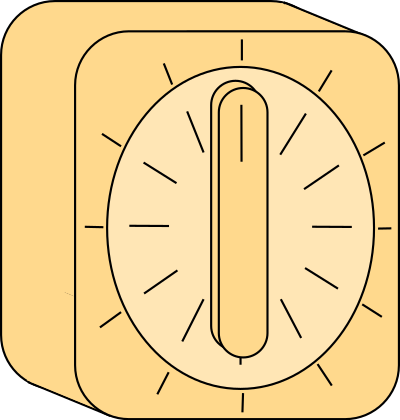 Kitchen timer tan clipart