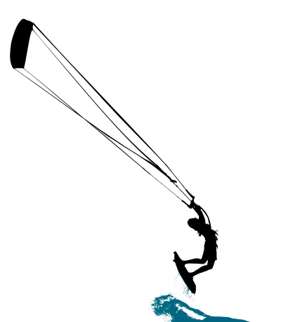 Kitesurfer - Isolated clipart