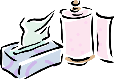 Kleenex box and household paper clipart