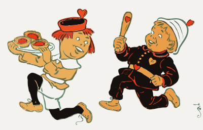 Knave of Hearts Mother Goose2 clipart