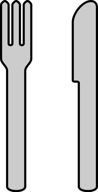 Knife and fork clipart