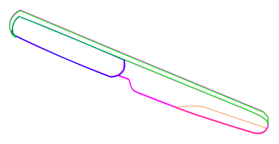 Knife - coloured clipart