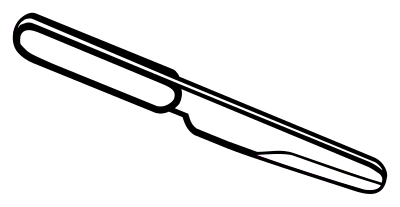 Knife - lineart clipart
