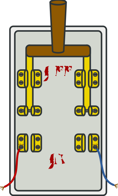 Knife switch off clipart